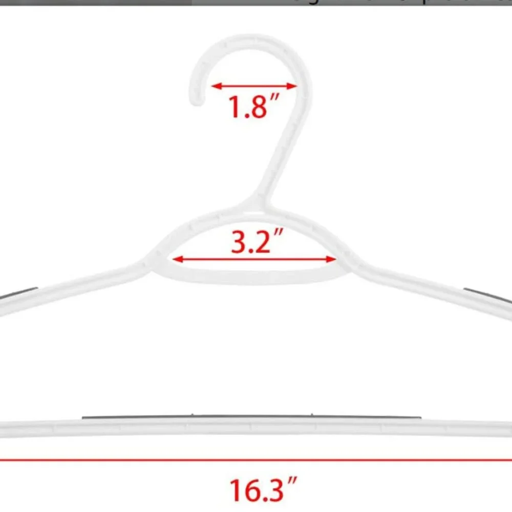 15-pack bendable plastic, lightweight hangers with non-slip grips